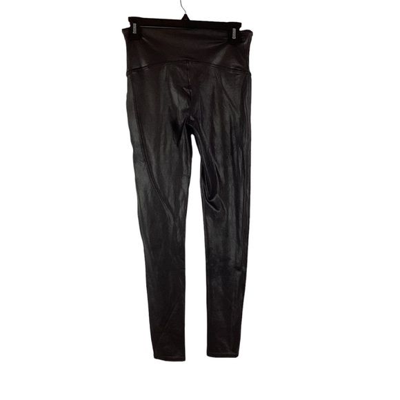 Spanx Faux Leather Leggings Black Size L Style 2437 - Picture 4 of 7